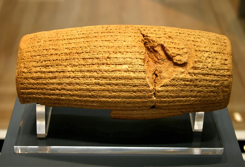 https://upload.wikimedia.org/wikipedia/commons/thumb/3/35/Cyrus_Cylinder.jpg/250px-Cyrus_Cylinder.jpg